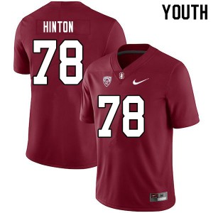 Youth Myles Hinton Cardinal Stanford College Football #78 Jersey 833041-235