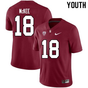 Youth Tanner McKee Cardinal Stanford Cardinal College Football #18 Jersey 663107-390