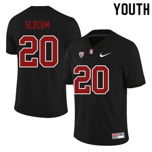 Youth Jaden Slocum Black Stanford Cardinal College Football #20 Jersey 980968-730