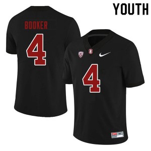 Youth Thomas Booker Black Stanford College Football #4 Jersey 328971-346