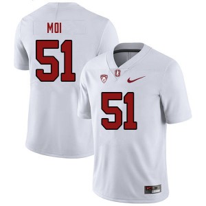 Youth Jaxson Moi White Stanford Cardinal College 2023 Football #51 Jersey 757369-272