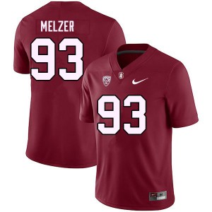 Youth Kaz Melzer Cardinal Stanford University College 2023 Football #93 Jersey 141405-129