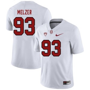 Youth Kaz Melzer White Stanford College 2023 Football #93 Jersey 764264-852
