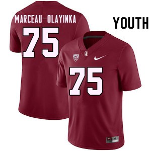 Youth Braden Marceau-Olayinka Cardinal Stanford University College Football #75 Jersey 348607-939