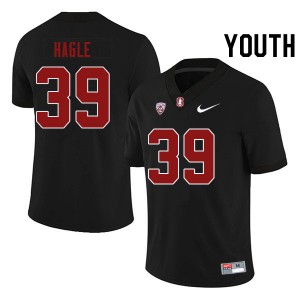 Youth Brayden Hagle Black Stanford College Football #39 Jersey 165062-445