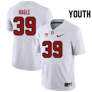 Youth Brayden Hagle White Stanford Cardinal College Football #39 Jersey 563274-190