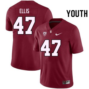 Youth Caleb Ellis Cardinal Stanford College Football #47 Jersey 128937-811