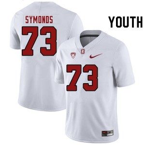 Youth Charlie Symonds White Stanford Cardinal College Football #73 Jersey 595660-818