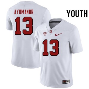 Youth Elic Ayomanor White Stanford University College Football #13 Jersey 711177-955
