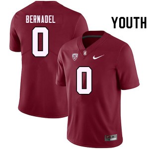 Youth Gaethan Bernadel Cardinal Cardinal College Football #0 Jersey 226597-905