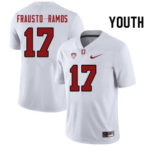 Youth Jshawn Frausto-Ramos White Cardinal College Football #17 Jersey 186548-930