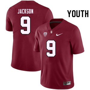Youth Myles Jackson Cardinal Stanford Cardinal College Football #9 Jersey 364137-401