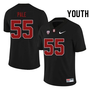 Youth Simione Pale Black Stanford College Football #55 Jersey 775004-736