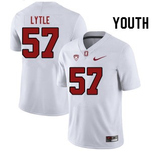 Youth Spencer Lytle White Cardinal College Football #57 Jersey 907824-617