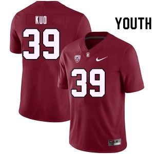 Youth Tyler Kuo Cardinal Stanford University College Football #39 Jersey 626636-103
