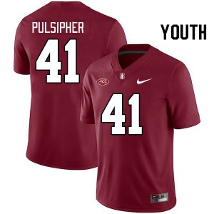 Youth Anson Pulsipher Cardinal Cardinal 2024 ACC Conference College Football #41 Jersey 543512-544