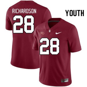 Youth Cam Richardson Cardinal Cardinal 2024 ACC Conference College Football #28 Jersey 415463-652