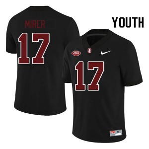 Youth Charlie Mirer Black Stanford 2024 ACC Conference College Football #17 Jersey 405465-361