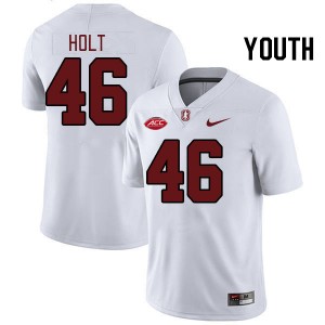 Youth Chico Holt White Stanford University 2024 ACC Conference College Football #46 Jersey 458301-192