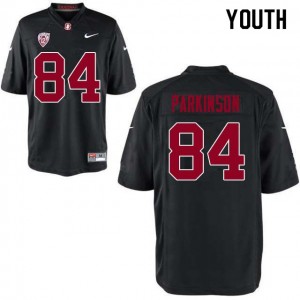 Youth Colby Parkinson Black Stanford Cardinal College Football #84 Jersey 470706-439