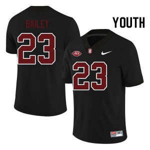 Youth David Bailey Black Cardinal 2024 ACC Conference College Football #23 Jersey 645489-371