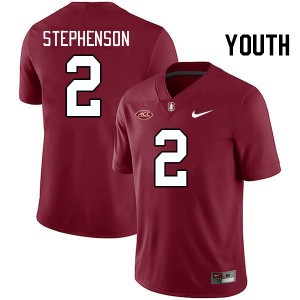 Youth Dylan Stephenson Cardinal Stanford 2024 ACC Conference College Football #2 Jersey 286318-226
