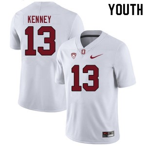 Youth Emmet Kenney White Stanford College Football #13 Jersey 502246-750
