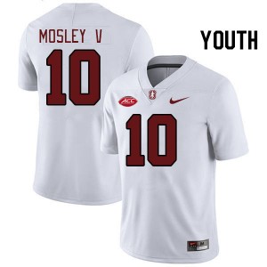 Youth Emmett Mosley V White Stanford Cardinal 2024 ACC Conference College Football #10 Jersey 311668-406