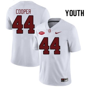 Youth Ernest Cooper White Stanford University 2024 ACC Conference College Football #44 Jersey 506698-251