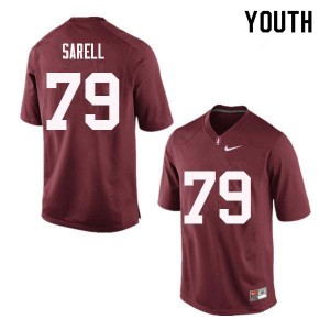 Youth Foster Sarell Red Cardinal College Football #79 Jersey 238903-961