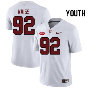 Youth Griffin Waiss White Cardinal 2024 ACC Conference College Football #92 Jersey 196518-555