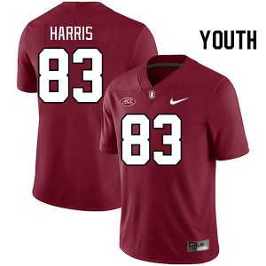 Youth Jackson Harris Cardinal Cardinal 2024 ACC Conference College Football #83 Jersey 632138-599