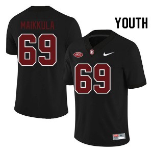 Youth Jake Maikkula Black Stanford University 2024 ACC Conference College Football #69 Jersey 743744-946