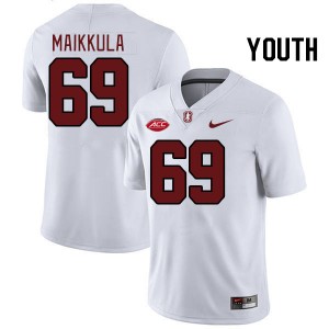 Youth Jake Maikkula White Cardinal 2024 ACC Conference College Football #69 Jersey 326551-737
