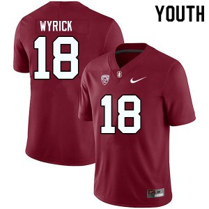Youth Jimmy Wyrick Cardinal Cardinal College Football #18 Jersey 379547-237