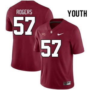 Youth Levi Rogers Cardinal Stanford 2024 ACC Conference College Football #57 Jersey 143940-498