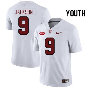 Youth Myles Jackson White Stanford University 2024 ACC Conference College Football #9 Jersey 170218-987