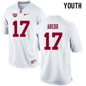 Youth Paulson Abedo White Cardinal College Football #17 Jersey 882860-864