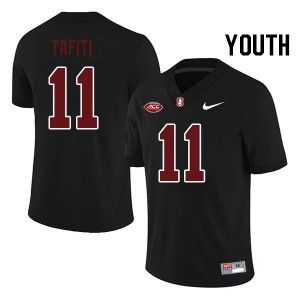 Youth Tevarua Tafiti Black Stanford University 2024 ACC Conference College Football #11 Jersey 211958-923