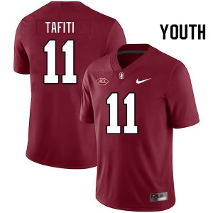 Youth Tevarua Tafiti Cardinal Stanford University 2024 ACC Conference College Football #11 Jersey 553008-821