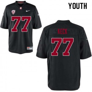 Youth Thunder Keck Black Stanford College Football #77 Jersey 964030-221