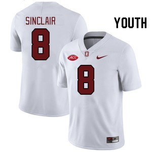 Youth Tristan Sinclair White Stanford Cardinal 2024 ACC Conference College Football #8 Jersey 640367-176