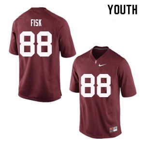 Youth Tucker Fisk Red Stanford University College Football #88 Jersey 817822-755