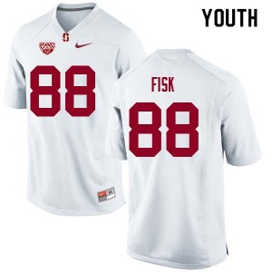 Youth Tucker Fisk White Stanford College Football #88 Jersey 108785-690