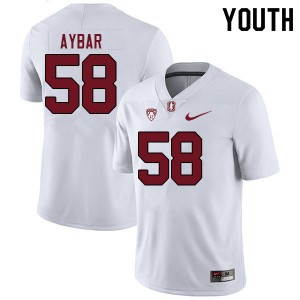 Youth Wilfredo Aybar White Cardinal College Football #58 Jersey 247758-945
