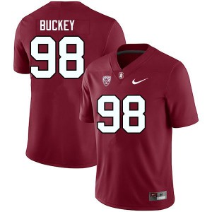 Men Zach Buckey Cardinal Stanford College Football #98 Jersey 595338-102
