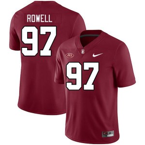 Men Zach Rowell Cardinal Stanford 2024 ACC Conference College Football #97 Jersey 798935-633